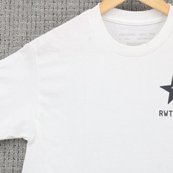 Beyoncé Shirt Men Small S White Short Sleeve Official Renaissance World Tour - Picture 4 of 9